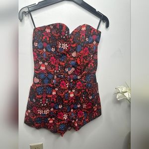 Floral Bandeau Romper
